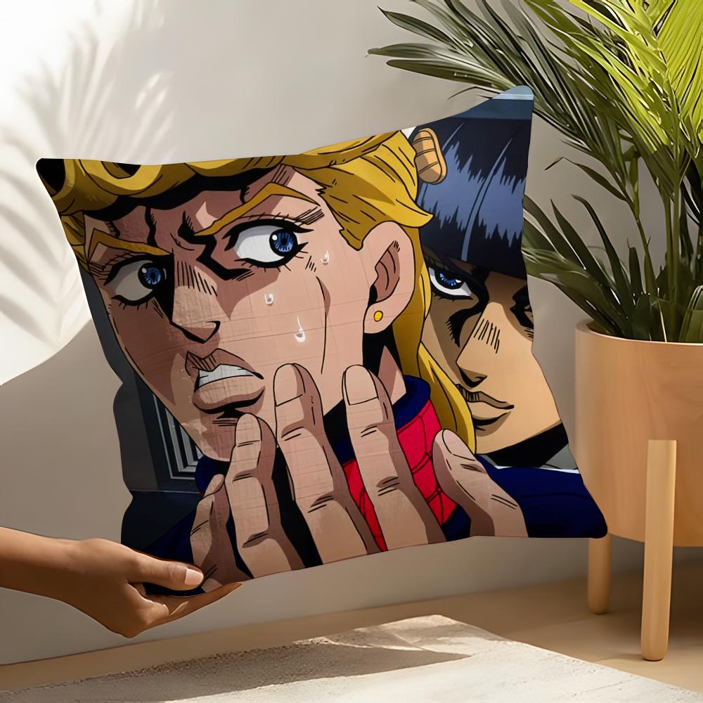 Cool Anime Ggiorno Ggiovanna Pillow Case Home Living Room Decoration Linen Pillow Cases Cushion Cover