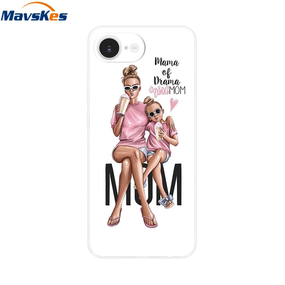 For iPhone 16e Case For Apple iPhone 16e Case Luxury Clear Painted Cover Case For iPhone 16e 16 E Coque Protective Cover Fundas