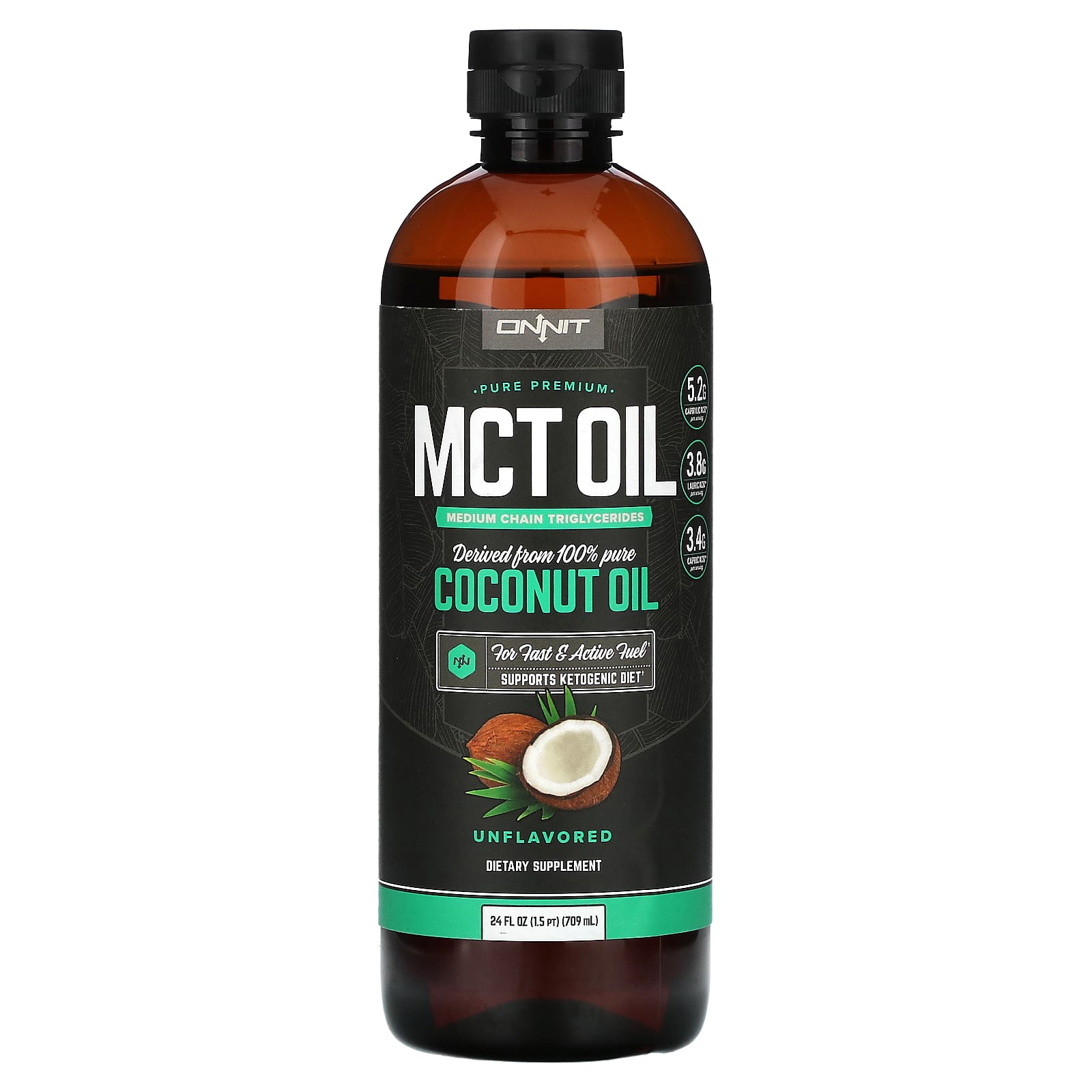 

Mct Oil, Unflavored, 709Ml(24Fl Oz)