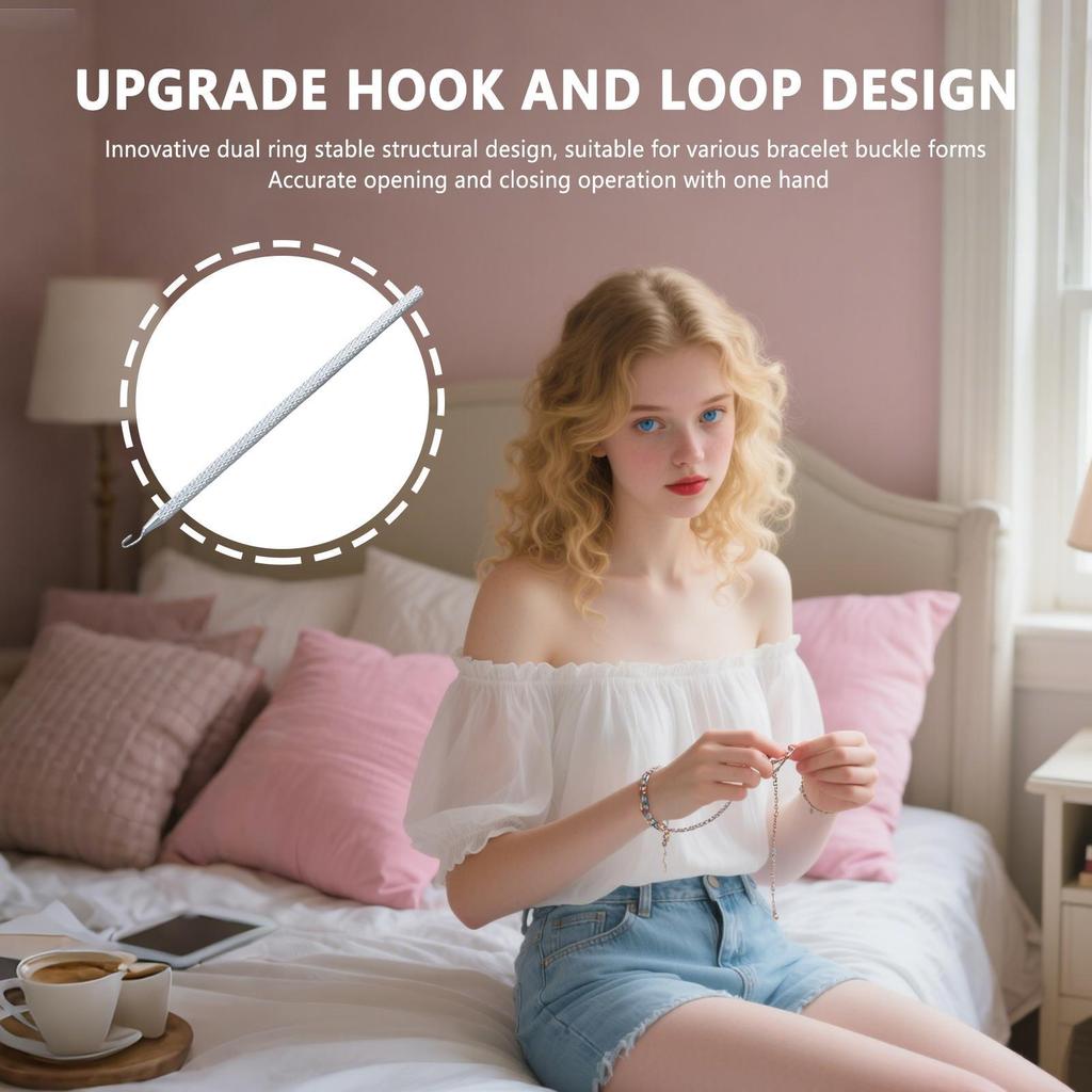 Bracelet Helper To Put On Yourself Convenient Bracelet Hook Clasp Tool Jewelry Wearing Fastener Assistance For Daily Business