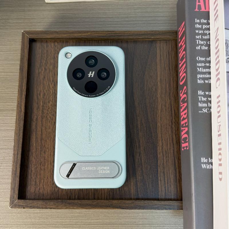 For OPPO Find X8 Ultra Find x8 Pro Case PU Leather Electroplating PC With Bracket Cover Equipped With Camera Protection Shell