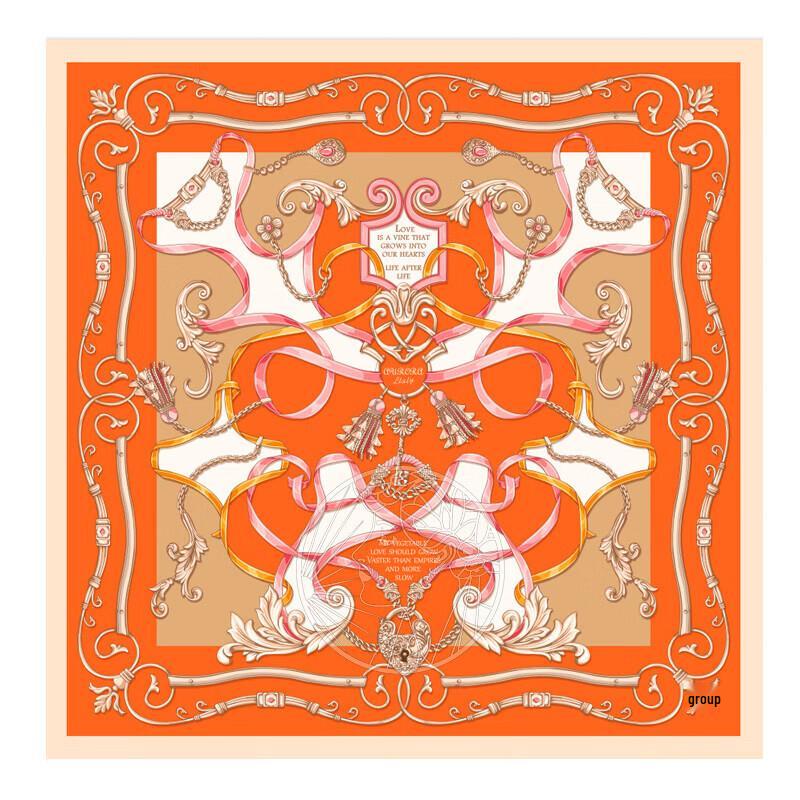 ITARORA Aurora Love Letter Mulberry Silk Scarf Set