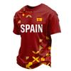 Men's Short Sleeve Soccer Fan T-Shirt with Printed Team Design for Casual Wear