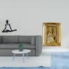 Creative Abstract Thinker Statue Resin Photo Frame Decorative Figurine Unique Sculpture Card Display