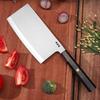 7 Inch Chinese Chef Knife Welding Aogami Steel Blade Slicing Vegetables Cleaver Meat Professional Kitchen Knives Ebony Handle