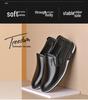 Handmade Men's Slip-On Leather Moccasins: Soft Sole Formal British Style for Commuting