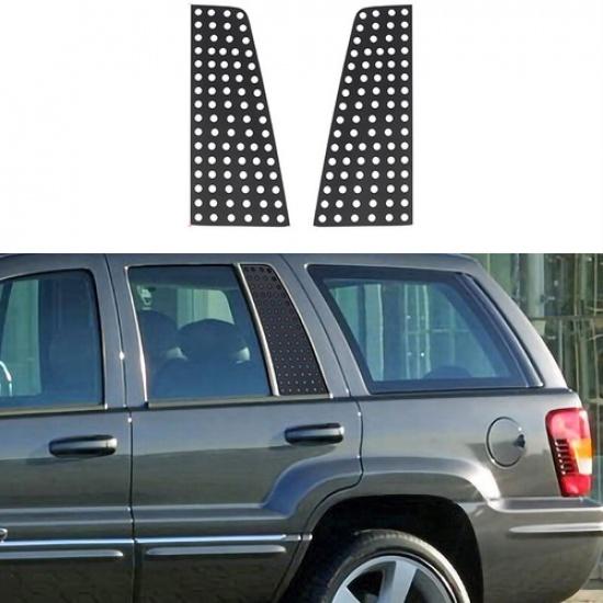

Rear Window Triangle Glass Decor Cover Accessories For Jeep Grand Cherokee 07-09