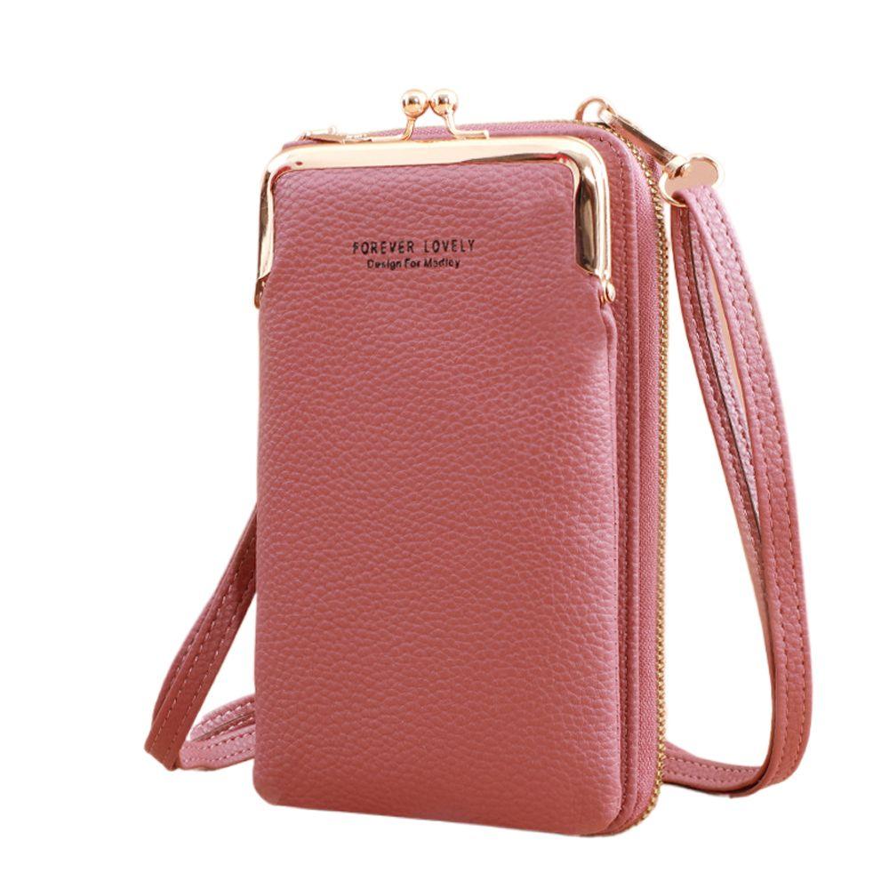 Messenger Bag Shoulder Bags Mobile Phone Pouch Mobile Phone Bags Crossbody Bags Phone Accessories розовый