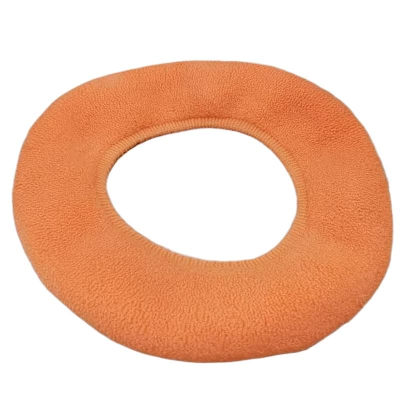Elastic Toilet Seat Cover for Cold Weather Thickened Fabric Slip Proof Grip Bathroom Upgrades Toilet Seat Cushion