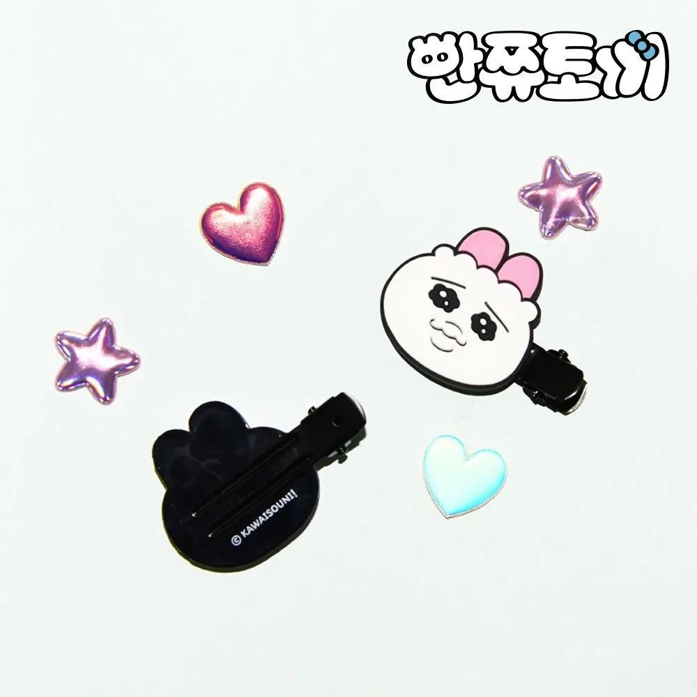 Hairpins with 2 faces, cute hairpins, hair accessories, small claw clips, hair clips, hair pin sets, crocodile hairpins