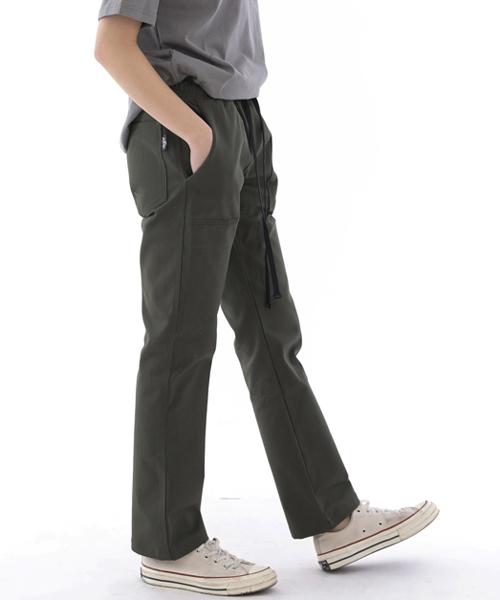 Seinteukeulu Nice Bag Straight Fatigue Pants Nsb-320 Khaki