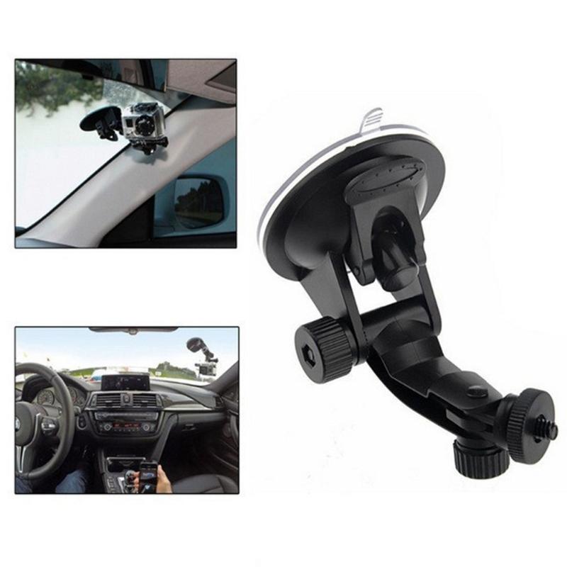 Rotatable Camera Holder For Dashboard Cameras Ensures Secure Attachment to Glass Surfaces During Driving