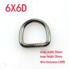 3.8mm Thick D-Ring Buckle Hardware for Bag Straps and Side Hooks
