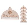 6x Macrame Ornaments Christmas Ornament DIY Semi Circle Hanging Pendants