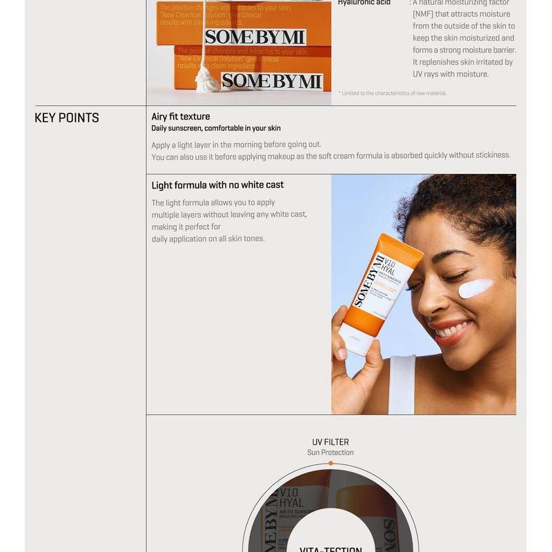 SOME BY MI - V10 Hyal Air Fit Sunscreen