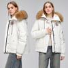 DAFIFY Women's Fashion Casual Fall Winter Solid Color Print Long Sleeve Loose Waistline Jackets & Coats Down Coats