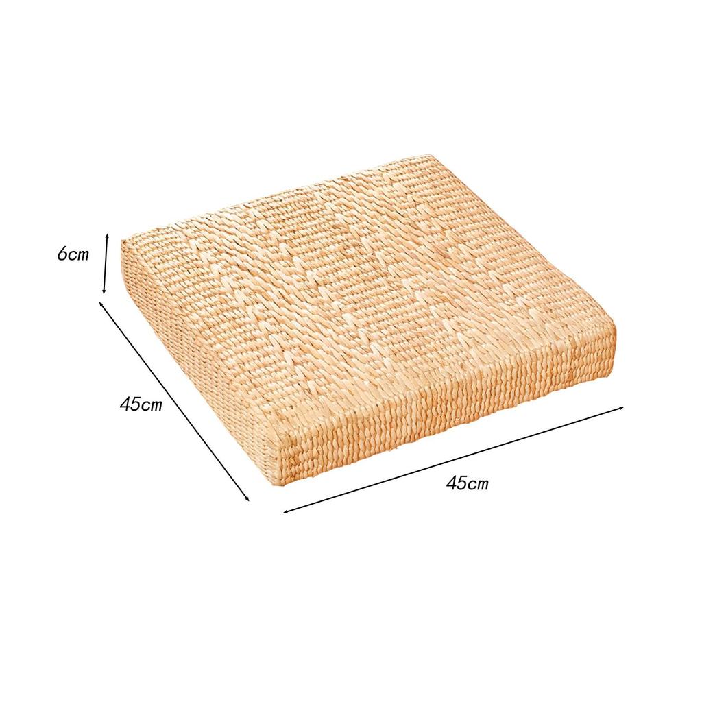 Tatami Seat Cushion Chair Cushion Japanese Style Handmade Sitting Mat Yoga Mat