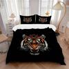 3pcs Roaring Tiger Bedding Set - 1 Soft Quilt Cover + 2 Pillowcases, Machine Washable - Suitable for All Seasons, Perfect Gift for Family an