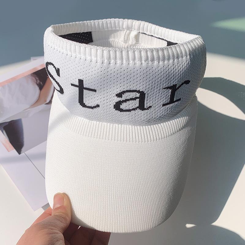 Empty top sun hat women's summer sun protection sun shade topless letter duck tongue sun hat