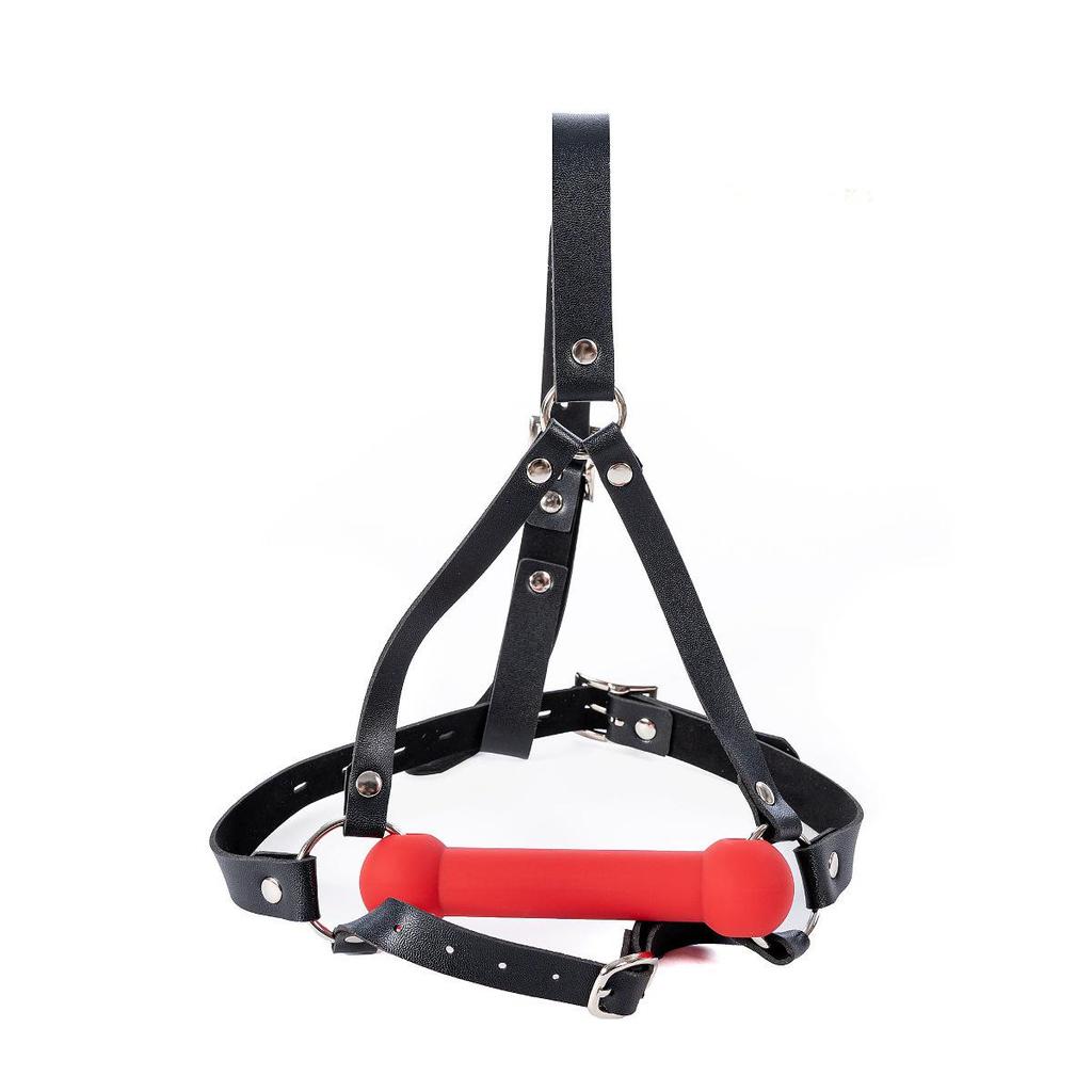Elastic Bridle Bit Mouthpiece Headgear Mask - Kinky SM Gag for Women
