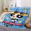 Powerpuff Girls Adventure Flannel Blanket Super Soft Warm Cozy Blanket For Sofa Bed Office Travel Allseason Home Decor Gift