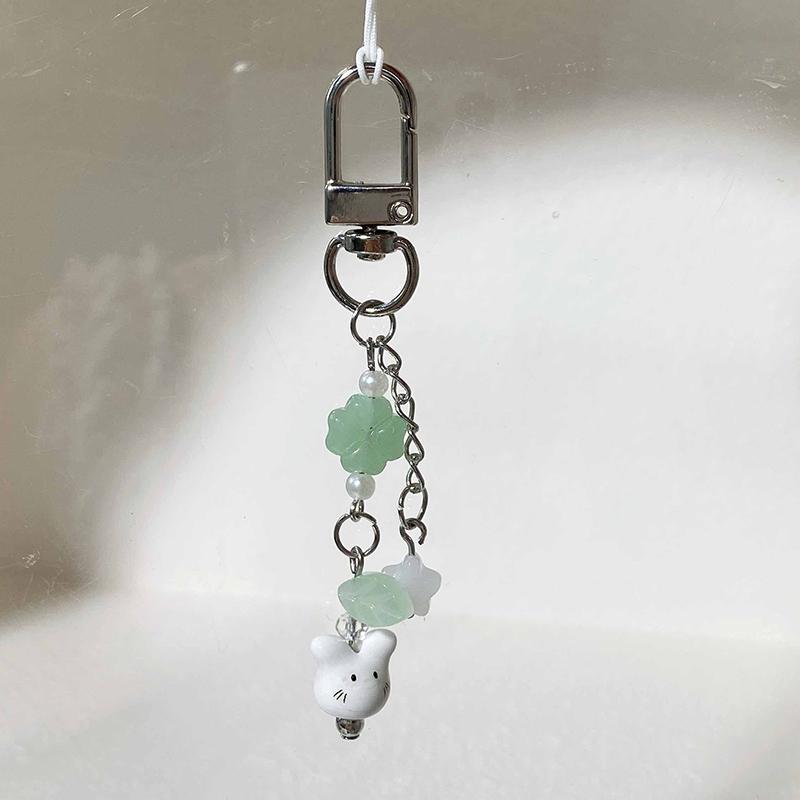 Y2K Phone Charms Pendant Lucky Clover Rabbit Chain Strap Lanyard For Phone Bag Charm Accessories