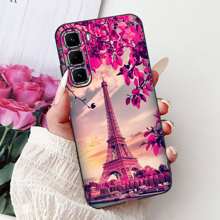 Soft Liquid Silicone Back Cover For Infinix Smart 9 HD Phone Case Infinix Hot 50 Pro+ Pro Plus Marble Gothic Style Cartoon Funda