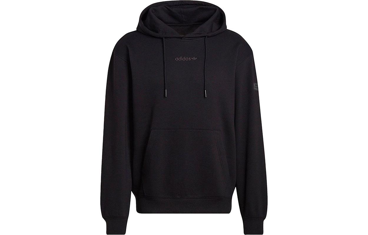 

Adidas Originals Sweatshirts Men s Black Hooded Moderate Regular HM2655 XXL