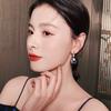 Needle Color Matching Irregular Oil Stud Earrings Fashion French Literary Style Ear Jewelry Baroque Freshwater Earrings