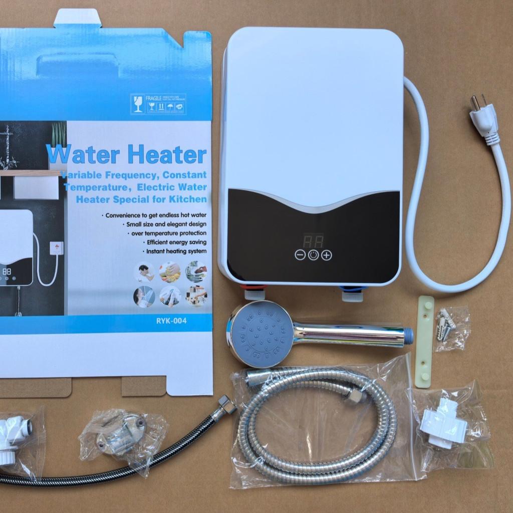 Digital Display Instant Electric Water Heater Small Household Bathroom Hot Water Shower Set Small Kitchen Water Heater