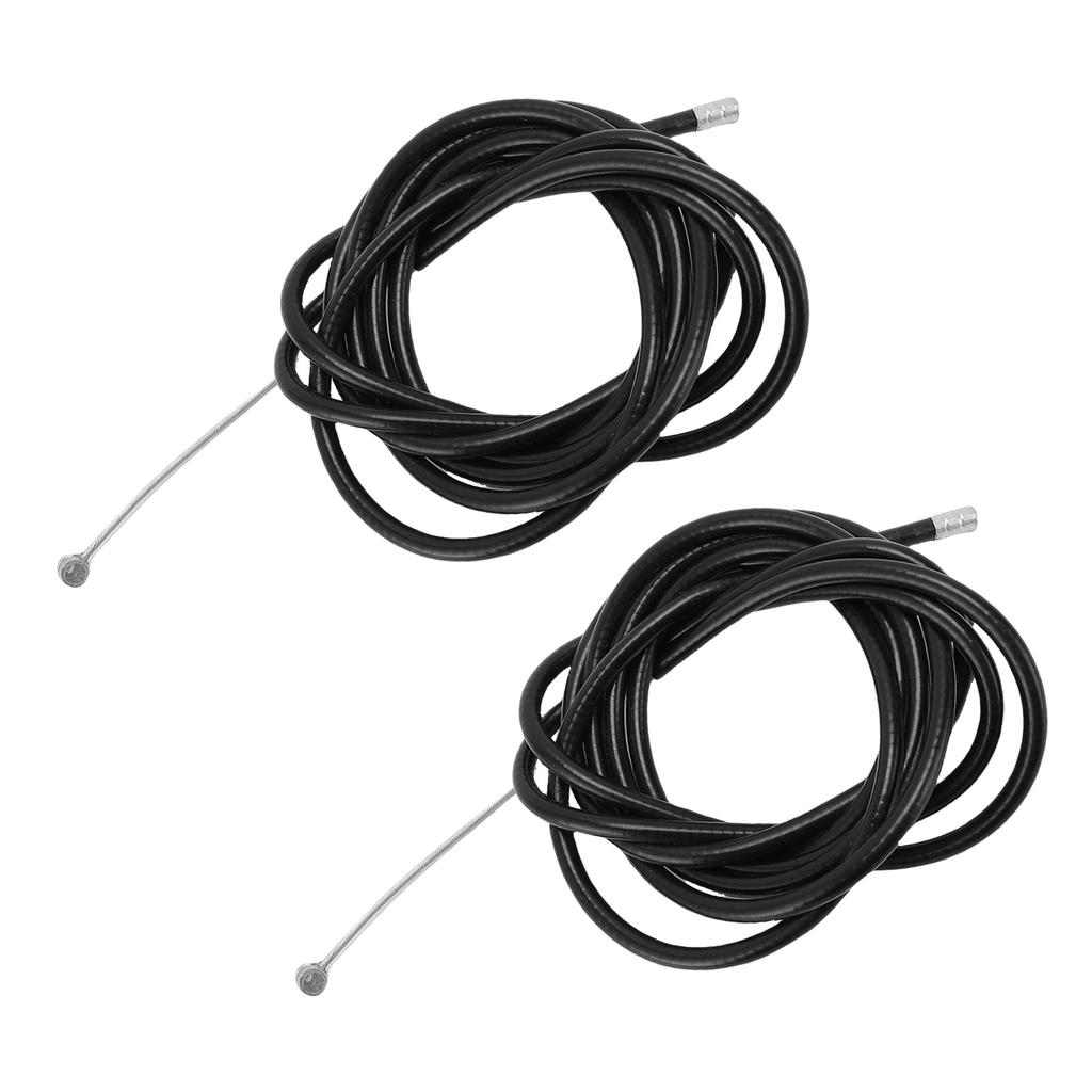 2pcs Brake Cable Replacement for M365 Pro4 Electric Scooter Black 6.4ft Rubber Steel Scooter Brake Line