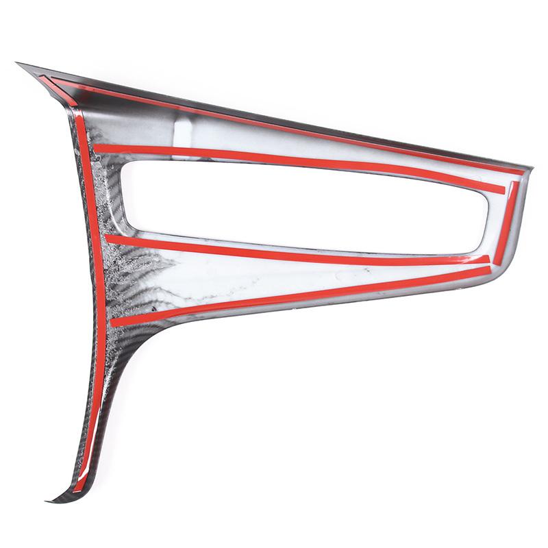 For Cadillac Escalade - ABS carbon fiber car central control gear panel frame cover sticker car interior accessories