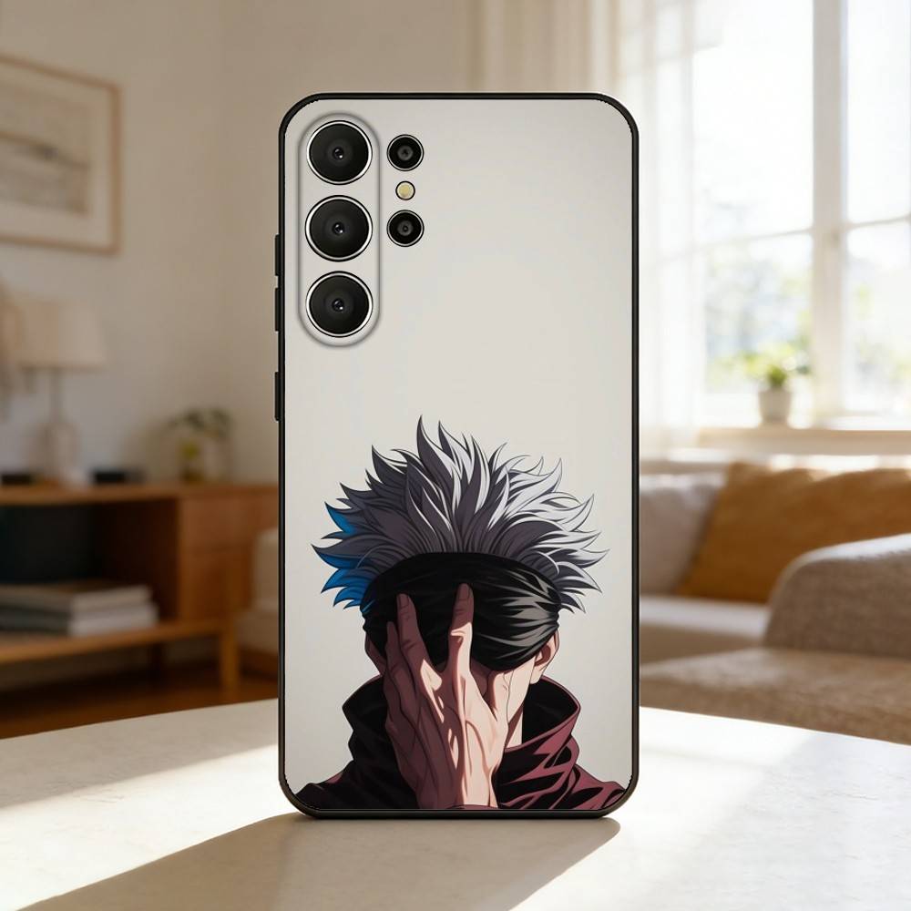 J-Jujutsu K-Kaisen S-Satoru Gojo Phone Case For Samsung S26,S25,S24,S21,S22,S23,S30,Ultra,S20,FE,Lite,10,9,Black Cover