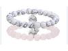 Couple's Frosted Pine Heart Magnet Bead Bracelet Set for Women - Trendy Niche Design