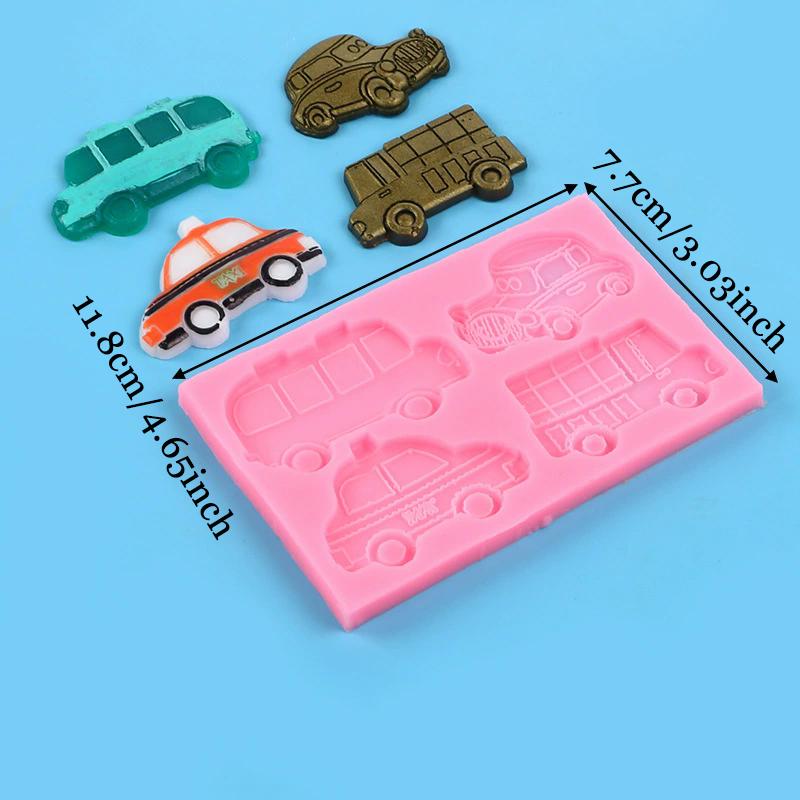 WTEMPO Car Transportation Tools Shaped Silicone Molds Kit Scented Candles Soaps DIY Crafts Making Molds Resin Casting Molds for Beginners and Lovers