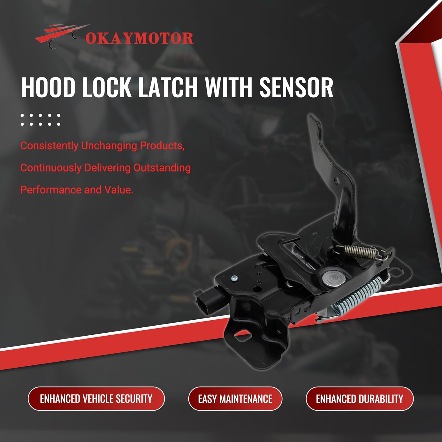 

68159725AA 68159725AB Замок капота с датчиком для 2013-2023 Ram 1500 2014-2015 Ram 2500 2019-2022 Ram 1500 Classic 3.0L 3.6L 5.7L 6.2L DLA2194