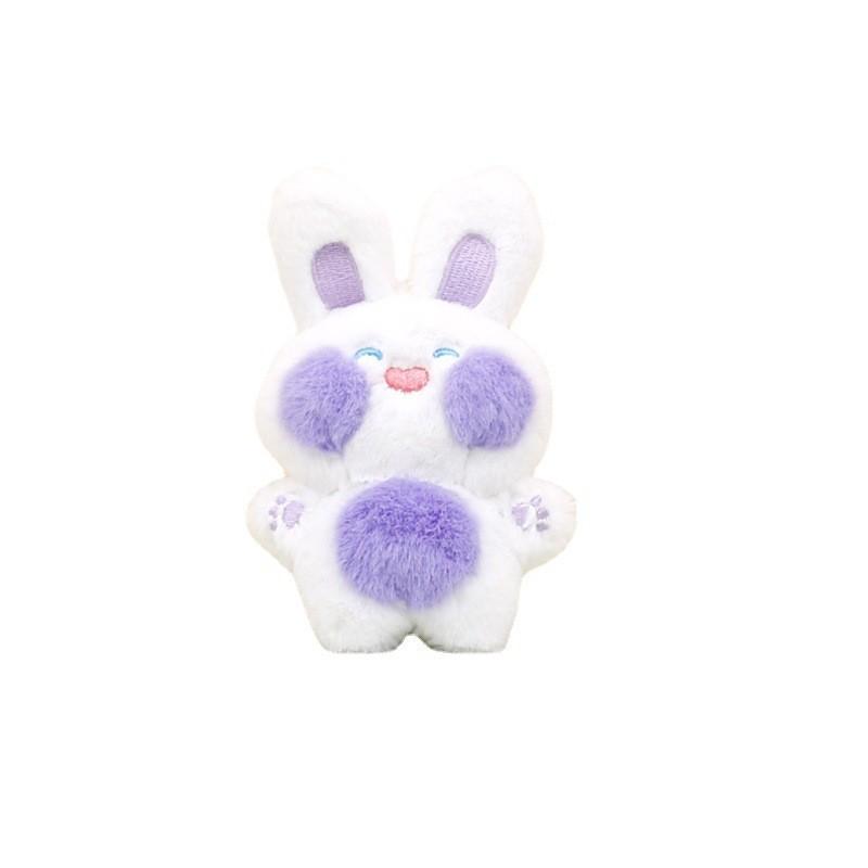 Adorable Plush Bunny Keychain Cute Stuffed Rabbit Bag Charm Soft Toy 12cm