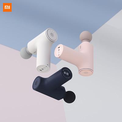 Mini masážní pistole MIJIA 3-úrovňové nastavitelné 2600mAh 18W svalové masážní pistole pro hloubkové tkáňové perkusní fascie se 3 hlavami