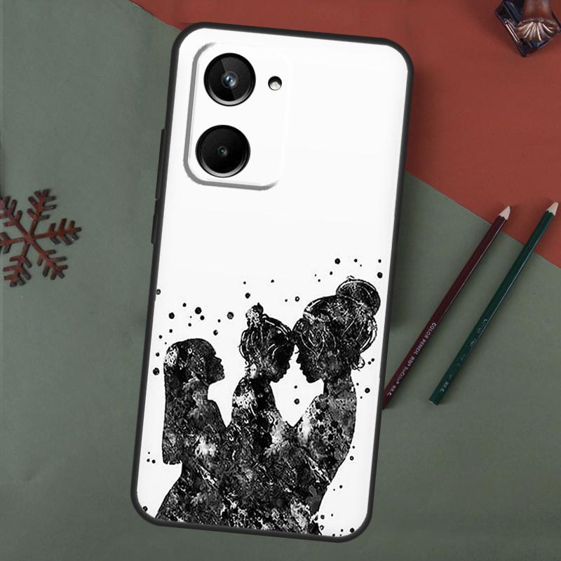Super Mom Love Kid For Realme GT Neo 5 3 2 T 8 9 10 11 Pro Plus C11 C15 C21 C25 C30 C31 C33 C35 C55 C21Y Case