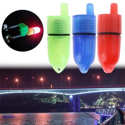 10pcs Night Clip Fishing Rod Tip LED Light Fish Bait Bite Alarm New
