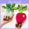 Plush Vegetable Toy Set With Soft Short Plush For Kid Creative Kitchen Decor