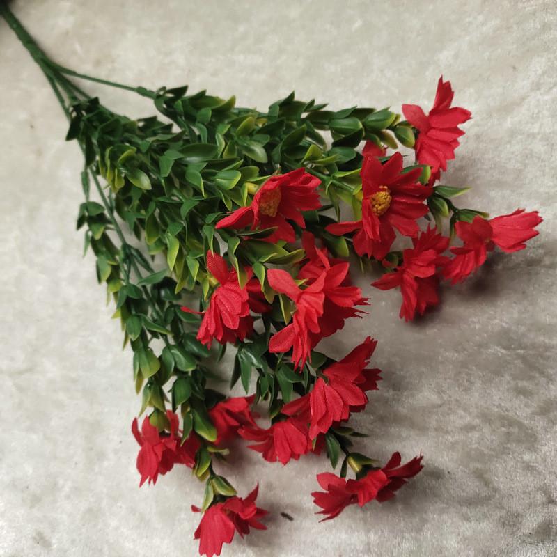 Silk Artificial Daisies Chrysanthemum Bouquet Indoor Plant Wedding Decoration