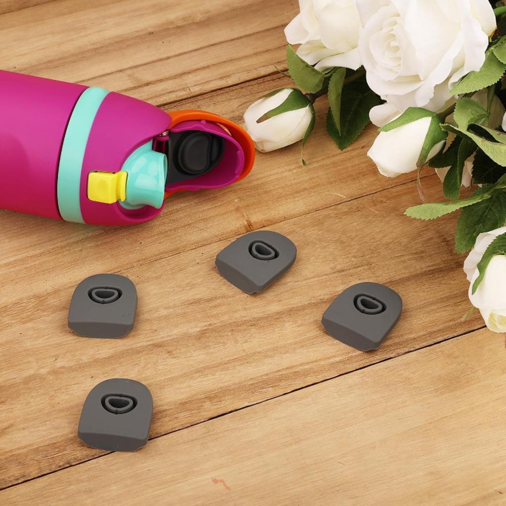 2/4Pcs Replacement Plug Stainless Steel Insulated Water Bottle Replacement Stopper Leak-proof Silicone Lid for Owala