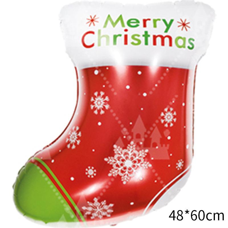 Christmas Balloons Special-Shaped Aluminum Film Balloons Santa Claus Merry Christmas Arrangements Christmas Eve Decorations