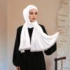 New - Solid Color  Diamond Mercerized Cotton Headscarf Ethnic Style Women'S Soft Fashion Popular Headscarf Women