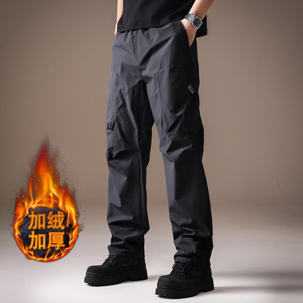 High-end American Outdoor Tooling Charging Pants Men's Summer Thin Quick-drying Sports Mountaineering Waterproof Casual Straight Trousers