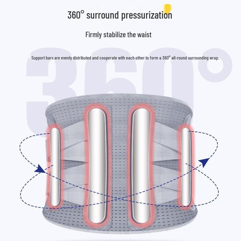 Heated Lumbar Support Belt for Weightlifting and Fitness