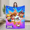 Squad Busters Game Flannel Blanket Soft Throw Blanket for Couch Bed Travel Aesthetic Bedspread Sofa Bed Cover
