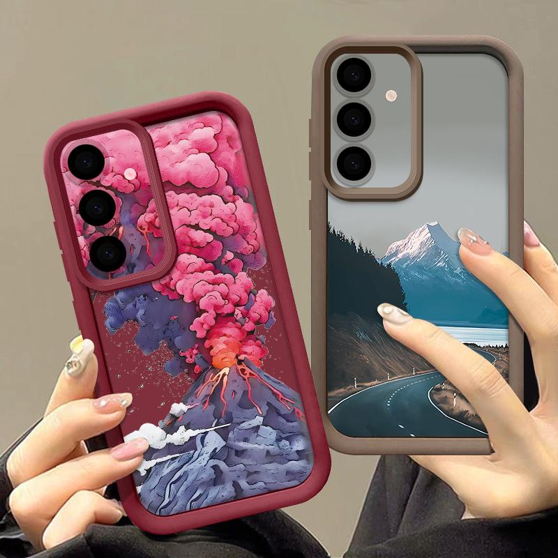 Mountain Landscape Pattern Case For Samsung Galaxy A57 A37 A17 A56 A16 A36 A55 A15 A14 A26 A54 A35 Soft TPU Silicone Phone Cover