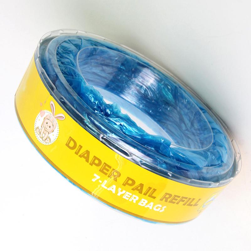 4 stk Baby Bleiebøtte Refillposer Søppelsekk Bleie Genie Angel Care Bleie